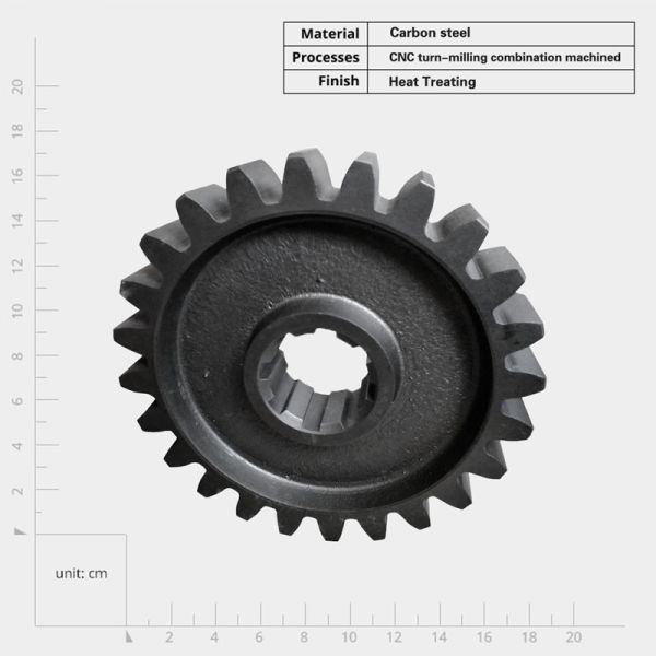 Customized Stainless Steel Spiral Bevel Gears Set for Machine Accessory Flatness