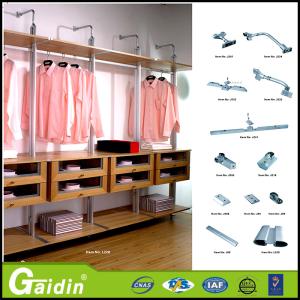 Quality make in China quality aluminum pole system modern design bedroom furniture wardrobe for sale