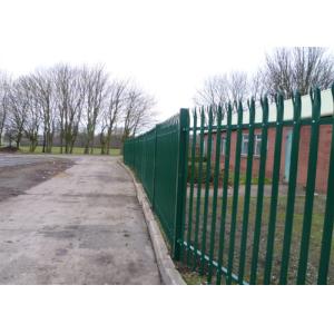 Hot Dip Galvanized Metal Palisade Fence D Pale 65mm Highway 2.0mm Thickness