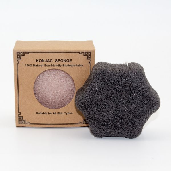 Buy Food Grade Sodium Carbonate Facial Konjac Sponge Hexagon HS 9616200000 at wholesale prices