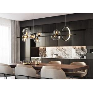 Clear Glass Soap Bubbles Linear LED Modern Pendant Light