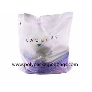 Biodegradable LDPE Plastic Laundry Bag With Cotton String Rope