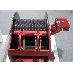 Efficient Powered Hydraulic Crane Winch Painting Galvanizing