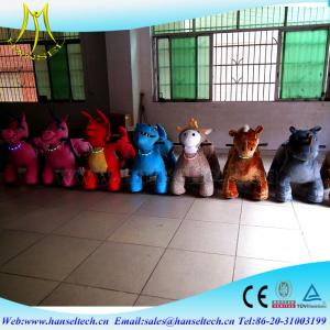 China Hansel fiberglass body mini car	commercial kid rides indoor playground business plan kids animal scooter rides on sale