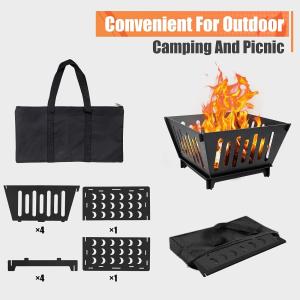High-Temperature Resistant Coating Fire Pit for Backyard Garden Picnic Patio