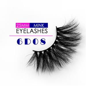 6D Siberian Mink Lashes , 100% Handmade False Eyelashes Glitter Eyelash