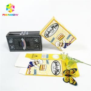 Recyclable custom logo design brand printed UV Hot stamping paper card boxes