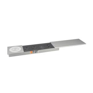 Office Hidden Desktop Power Outlet Switch Socket Panel With USB Charger