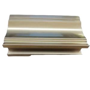 Machine Polishing Golden Oxide Aluminium Extrusion 6063 Aluminium Profiles