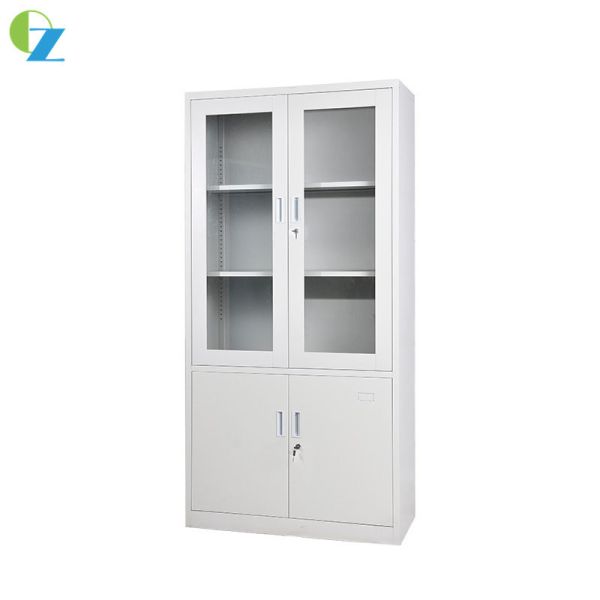 Buy Glass Swing Door Steel Office Cupboard Office Filing Cabinet at wholesale prices