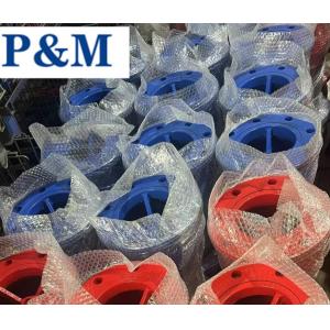 DN100 PN16 GGG50 cast iron flanged foot valve