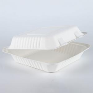 Eco food packaging tableware biodegradable clamshell take away box
