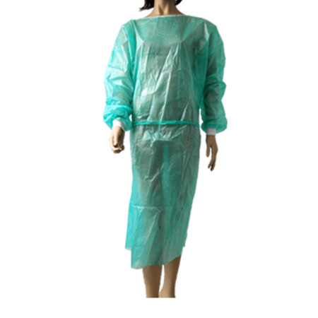 Buy Waterproof Bacterial Proof Green 30g Hospital Gown Disposable at wholesale prices
