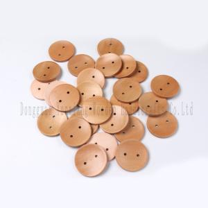 Wooden Buttons, Round Blank Wood Buttons with 2 Holes for Crafts and Sewing