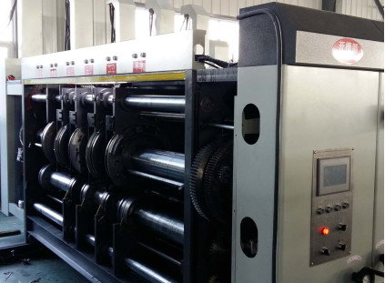 Flexo Printer Slotter Machine Equipment Thickness 2-10mm Four Colors Printing