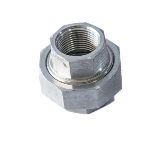 Union Straight Threaded Pipe Fitting 304 316 Stainless Steel Forged Fittings