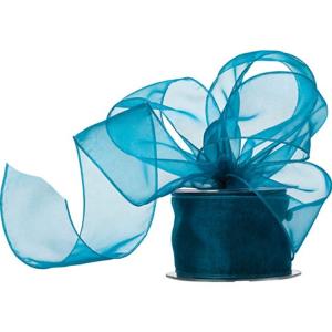 Wide Polyester Organza Ribbon Narrow Woven Technics Various Colours