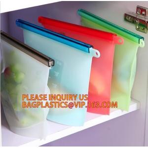 Refrigerated Cooler Reusable Silicone Food Bag, Preservation Storage Container