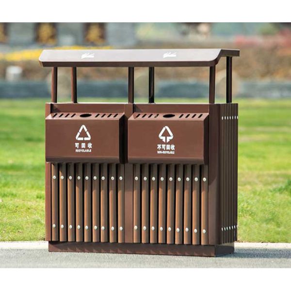 Community Classification Dual Compartment Trash Can Dual Trash And Recycling Bin