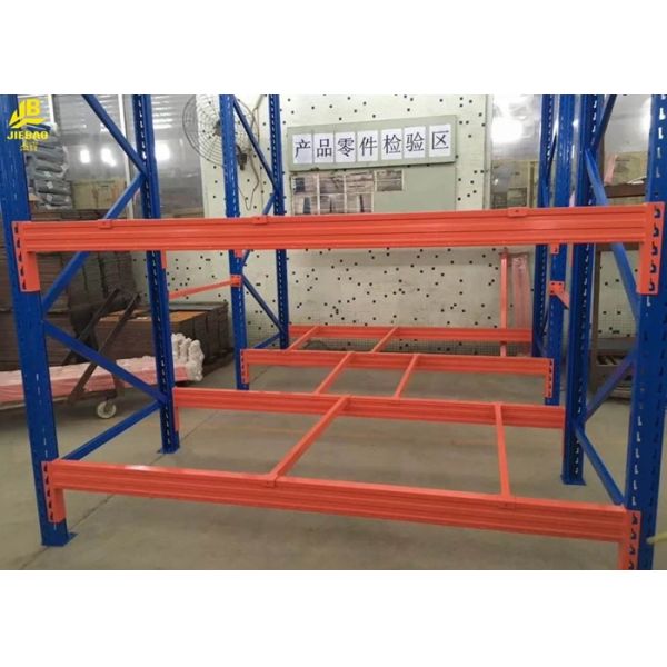 Buy Warehouse Selective Pallet Racking System , Metal Industrial Pallet Rack Shelving at wholesale prices