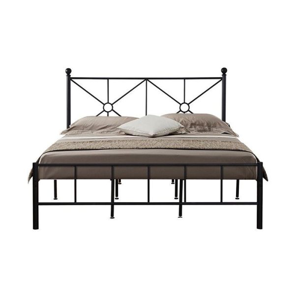 Buy Small High Temperature Curing 1.2MM Metal Double Bed at wholesale prices