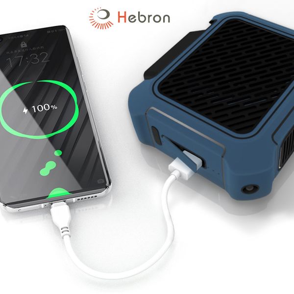 6000mAh Rechargeable Hanging Waist Fan Portable Mini Multifunctional Cooling