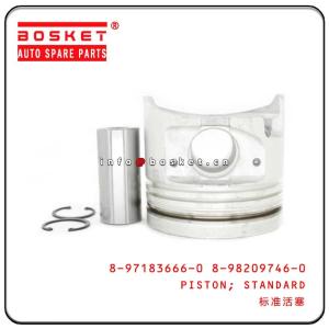 Standard 8971836660 8982097460 ISUZU NPR 4HG1 Piston