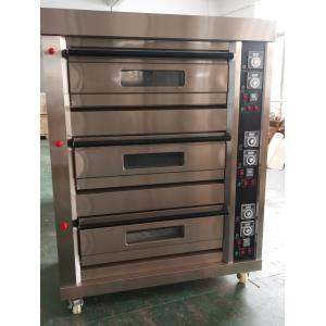 220V 50HZ Commercial Kitchen Gas Deck Oven For Baking Bread Egg Tarts Mookcake