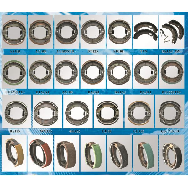 Manufacture CD70 Original Motorcycle Brake Shoe motorcycle brake shoe lining CG125 BAJAJ GN125