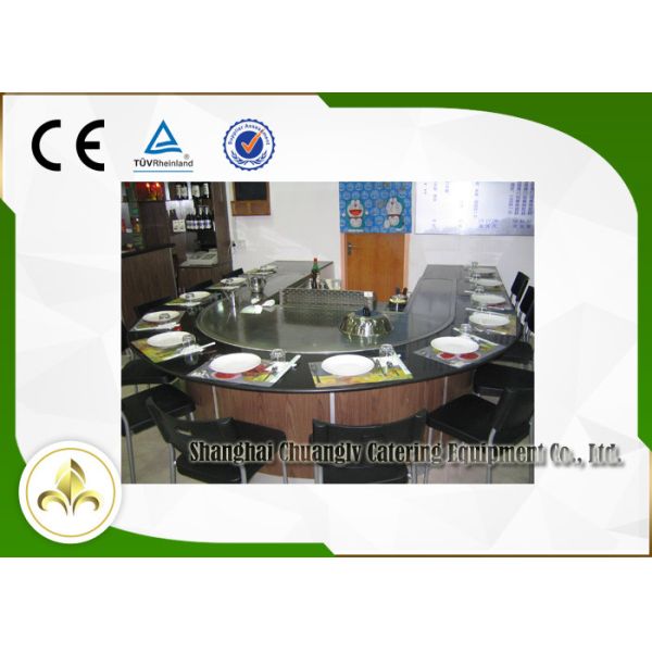 Induction / Electric Teppanyaki Grill , Table Top Griddle Electric Commercial Grill