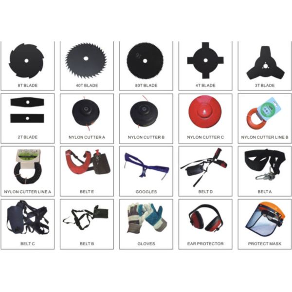 Sidepack 43cc Petrol Brush Cutter Thicket Grass Cutting Machines