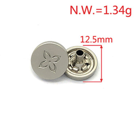 2023 zinc alloy round square gold plated button metal snap button sample free