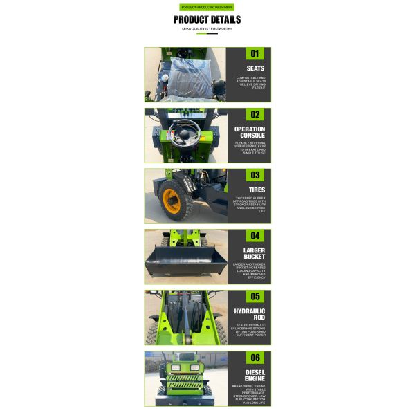 Four-wheel Drive Diesel Loader New Brand Front Wheel Loader Wheel Loader for Sale