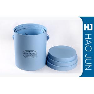 Cylinder / Round Cardboard Flower Boxes With Lids , Matt Lamination