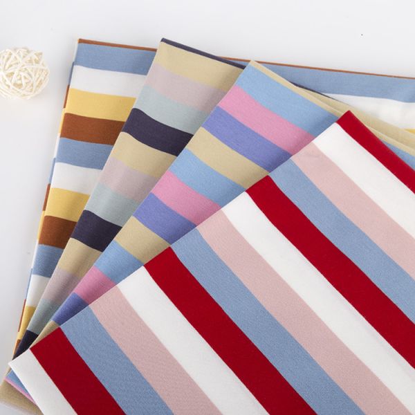 Natural And Skin-Friendly Durable And Reliable QualityStriped Knit Fabric For Casual Wear
