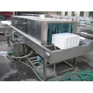 Turnover Basket Washing Machine , Fruit And Vegetable Plastic Crate Washing