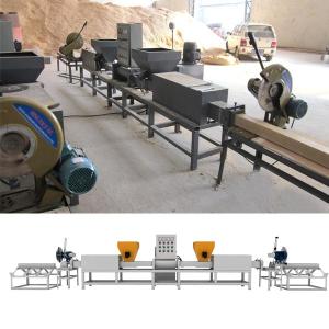 Single Head CP Euro Wood Chips Pallet Blocks Machine