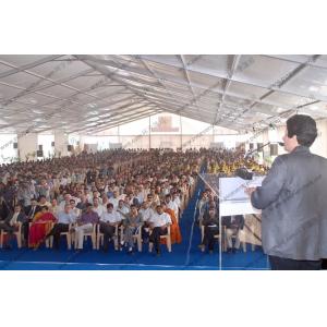 25*75M Elegant Outdoor White PVC Cover Tent