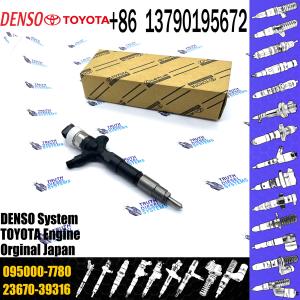 China 23670-30280 095000-7780 9709500-778 To Yota Hilux Prado 1KD-FTV Injector Diesel Fuel Injectors Den So Common Rail Injector on sale