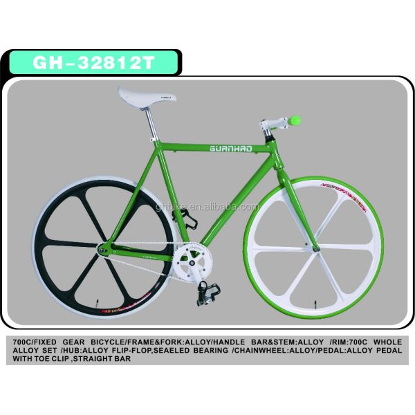 Customized 700C Aluminium Alloy Fixed Gear Bike with 13kg Gloss Weight and Pantone Color