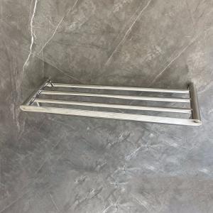 Polished Sus304 Bathroom Towel Holder Silver For Hotel