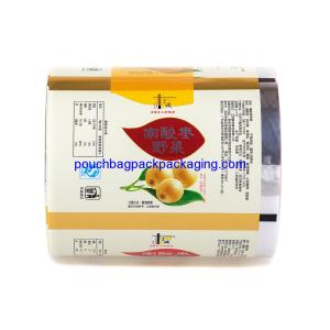 Custom Printed Roll Stock Plastic Film, laminated packaging film roll