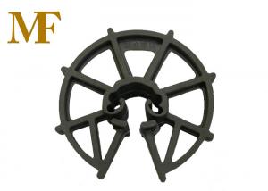 China Formwork Reinforced Plastic Rebar Clip Spacer Wheel 15-50 mm Thickness on sale