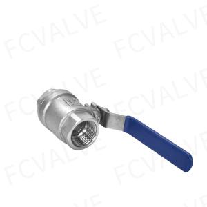 Manual Stainless Steel Female Thread Connection 2PC Ball Valve for Water Pipe