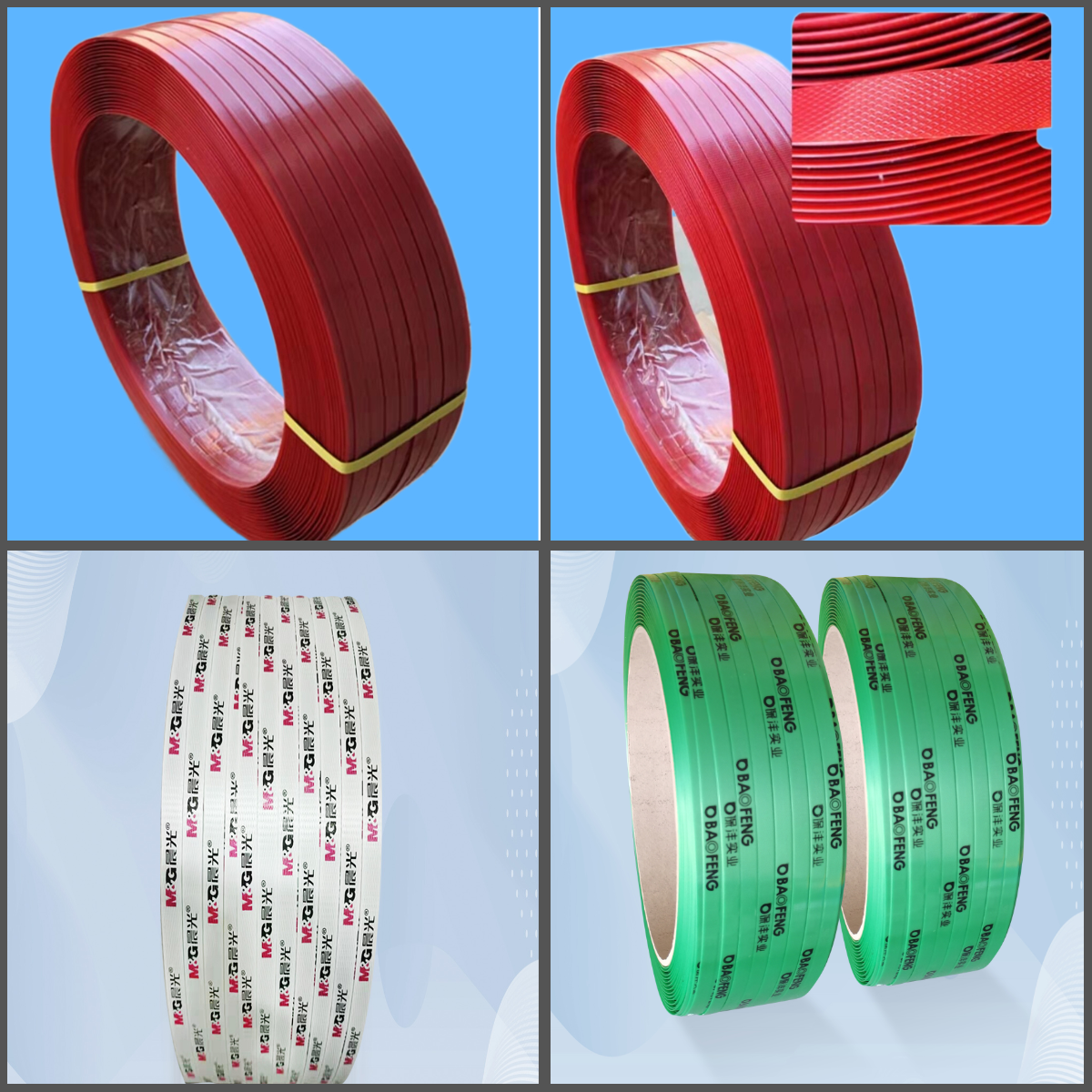 OEM PET Packaging Strap 9-19mm Plastic Steel Packing Belt 9-19mm PET Straps for Industry