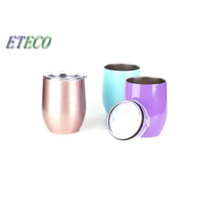 China BPA Free Stainless Steel Wine Glasses With Lid Environmentally Friendly on sale