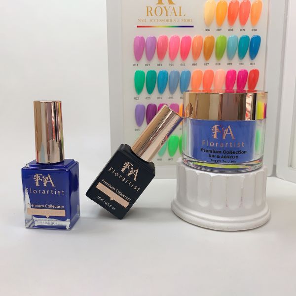 OEM Customize Private Label 3 in 1 Nail Set Dip Powder Gel Polish Color Matching Nail Polish