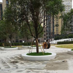 Customizable Logo Fiberglass Outdoor Furniture Sets Table Chair Sets