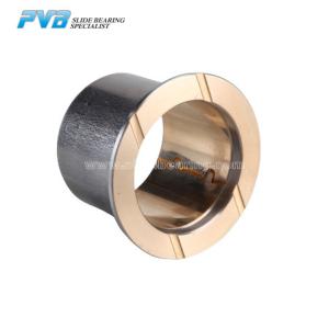 CuSn10Pb10 Track Roller Bimetal Bushing Friction Welded Flange Bimetal Bushing