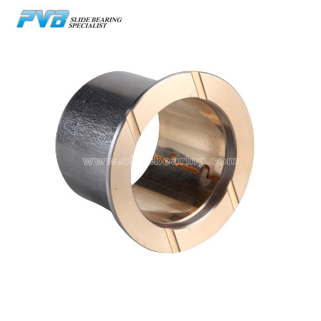 Buy CuSn10Pb10 Track Roller Bimetal Bushing Friction Welded Flange Bimetal Bushing at wholesale prices